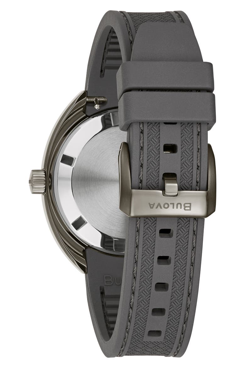 Oceanographer Automatic Silicone Strap Watch, 41mm, Alternate, color, GRAY