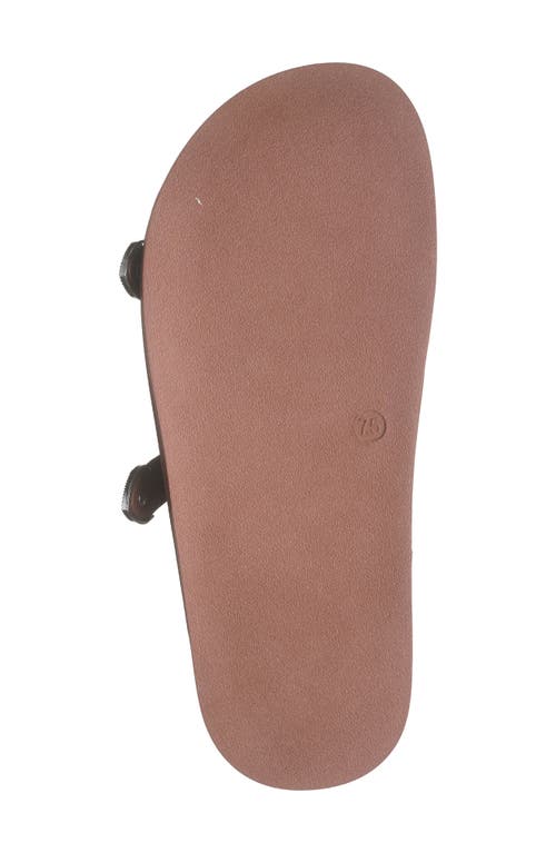 Steve Madden Connely Buckle Slide Sandal In Cognac