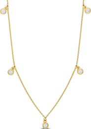 DELMAR Diamond Station Necklace - 0.17ct.
