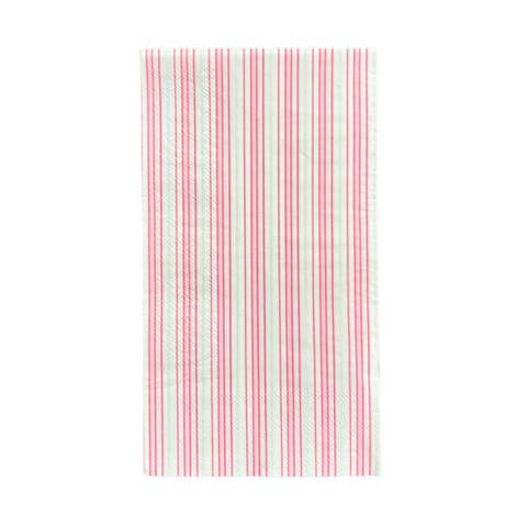 Pink & White Striped Guest Napkins