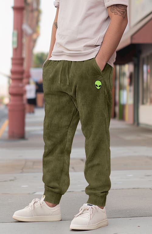 Dalix Mens Alien Midweight Fleece Washed Jogger Pant
