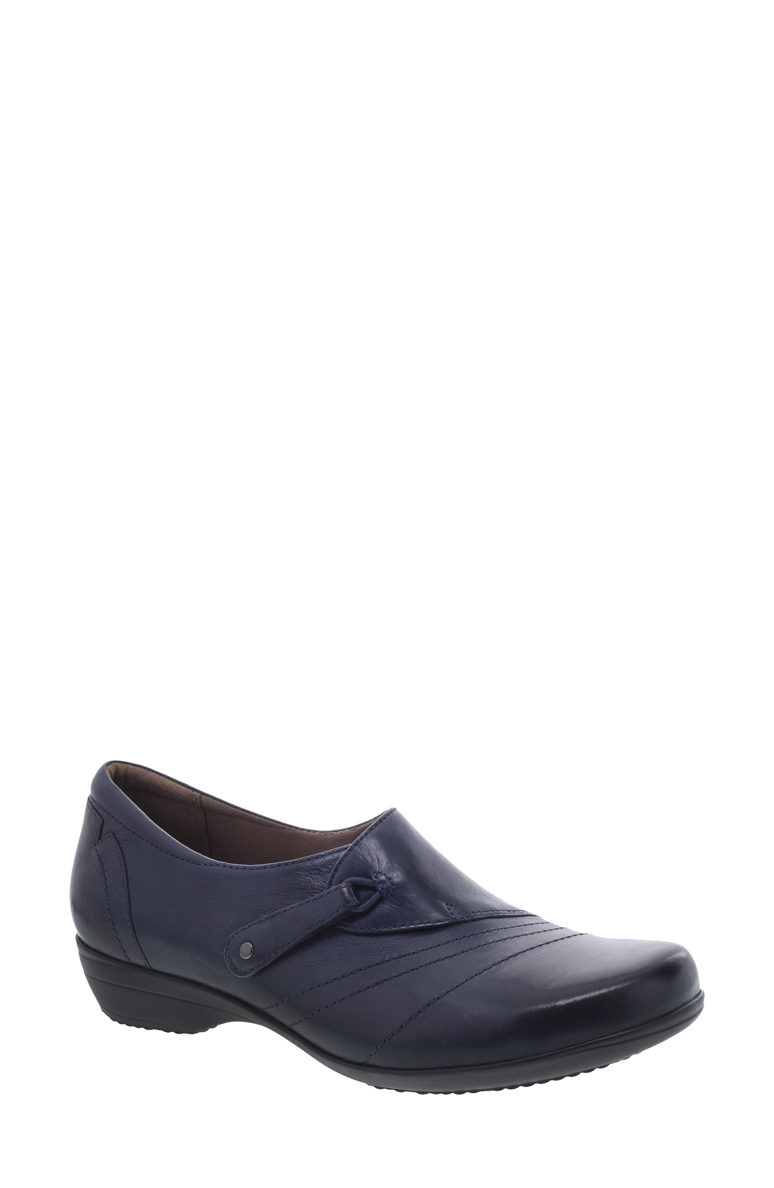 Franny Loafer, Main, color, NAVY BURNISHED LEATHER
