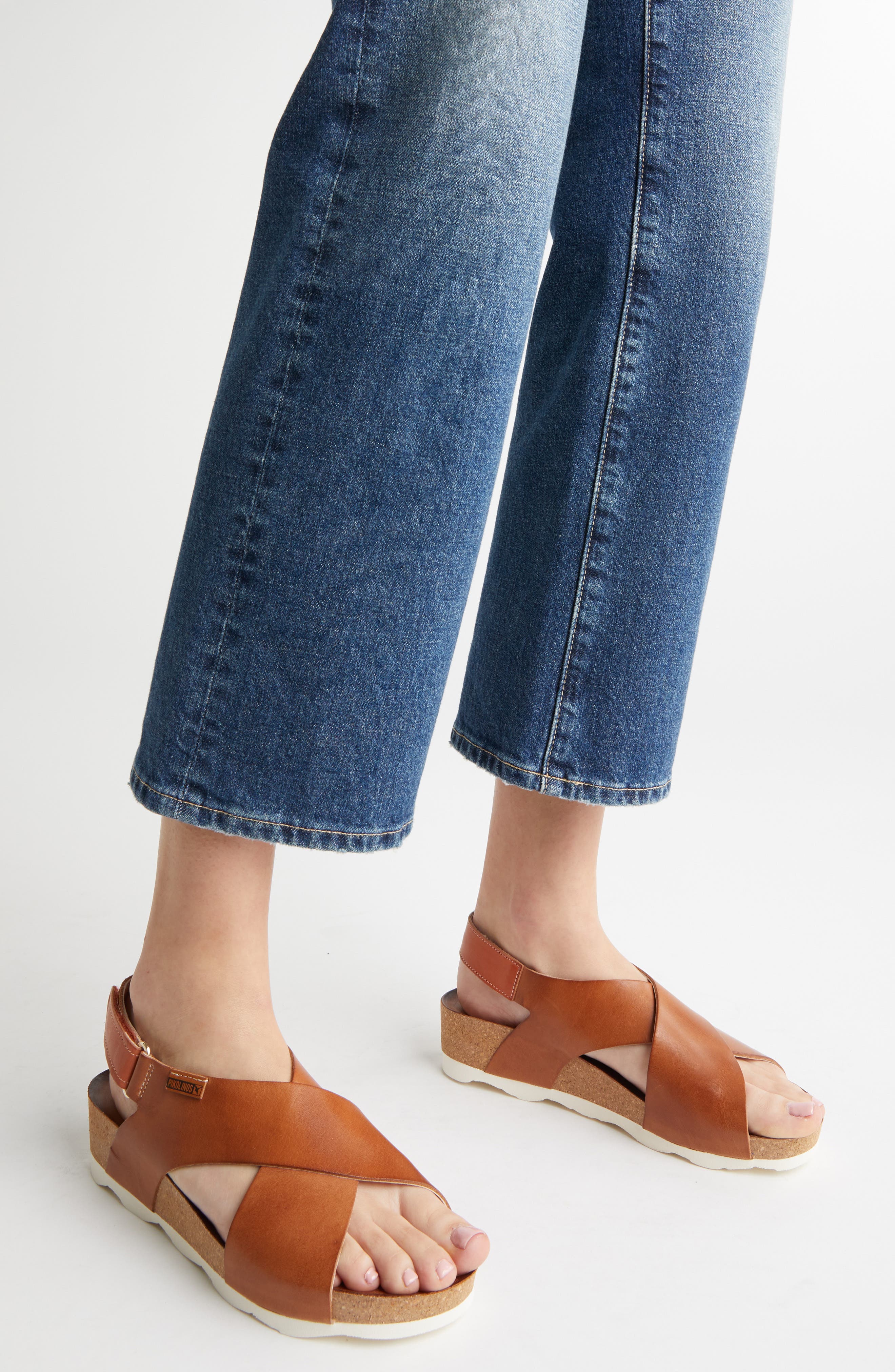 Mahon Platform Sandal, Alternate, color, BRANDY
