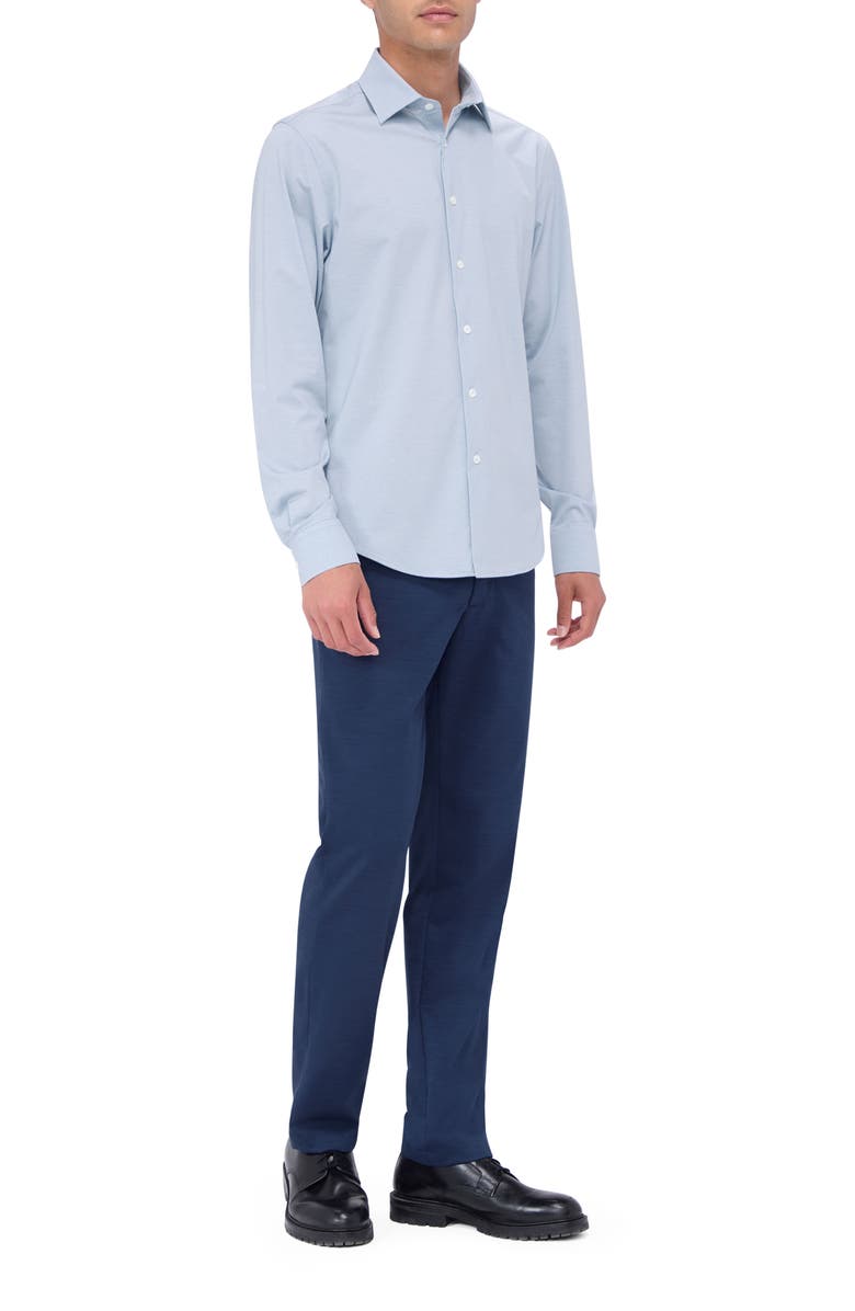 Bugatchi James OoohCotton<sup>®</sup> Button-Up Shirt, Alternate, color, Air Blue