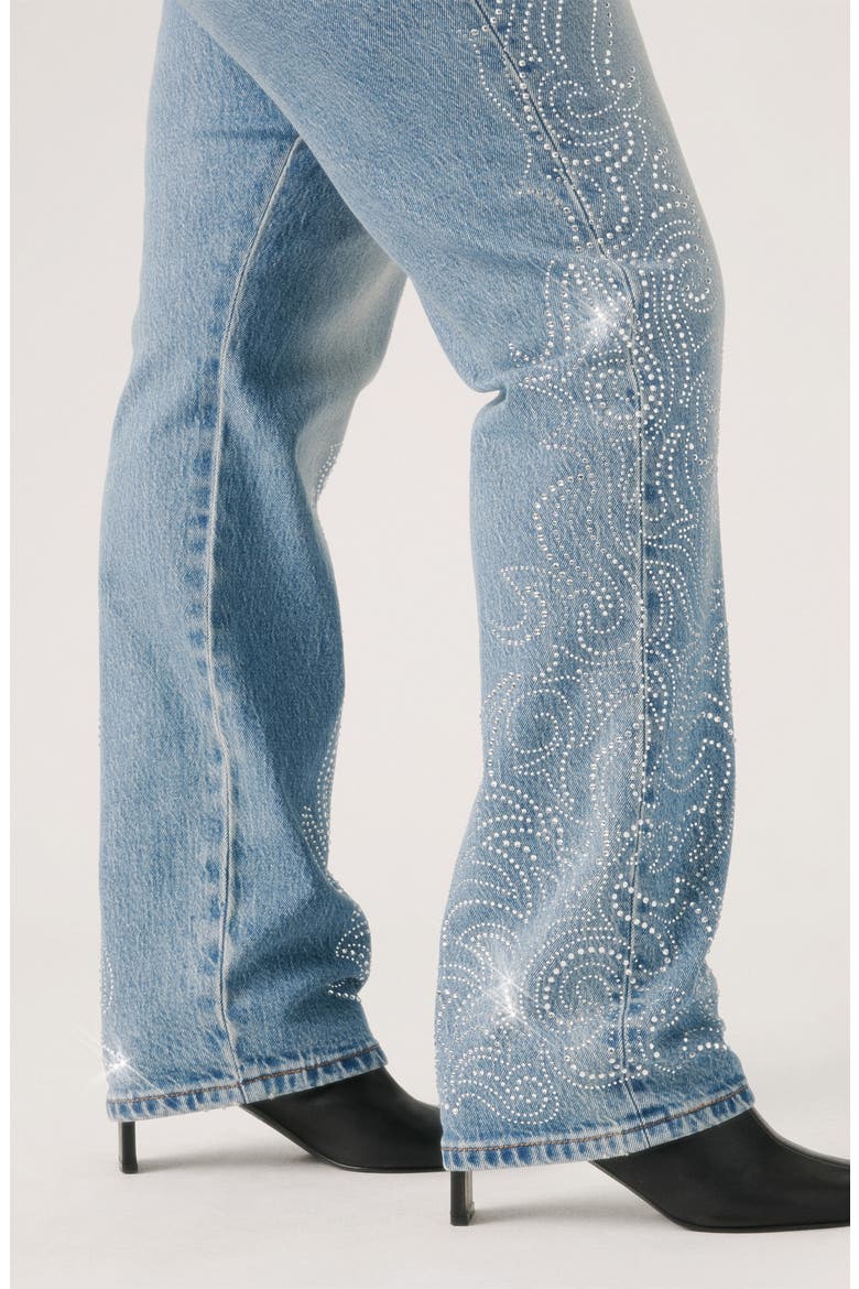 501® Curve Embellished High Waist Straight Leg Jeans, Alternate, color, DENIM VENOM CURVE