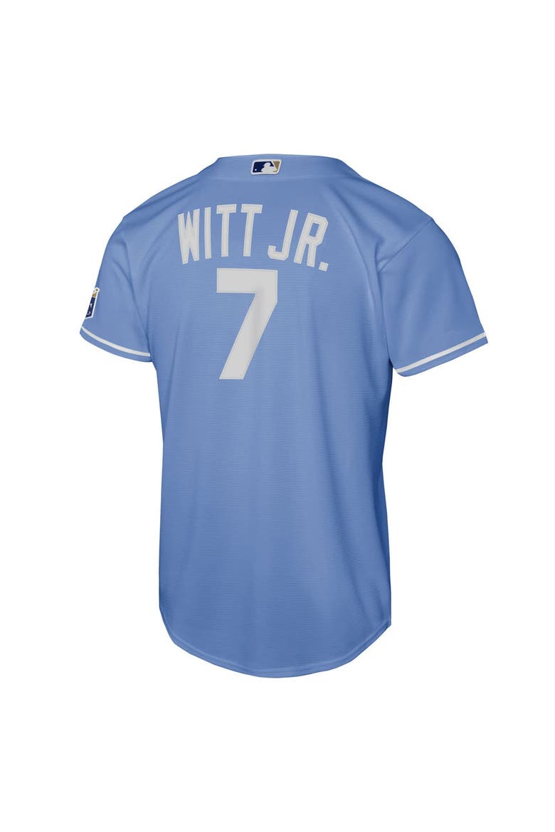 Youth Nike Bobby Witt Jr. Light Blue Kansas City Royals Alternate Stadium Jersey, Alternate, color, Light Blue