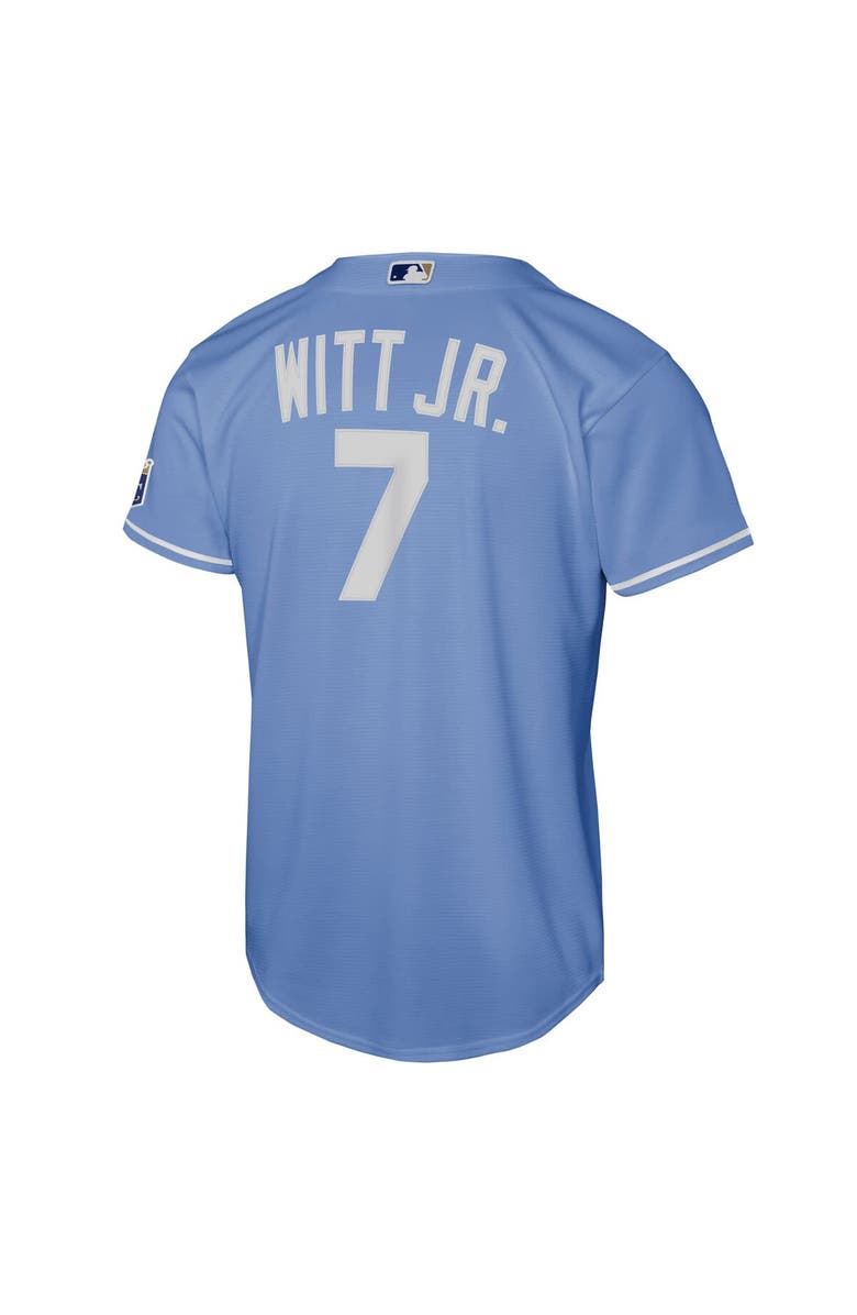 Nike Youth Nike Bobby Witt Jr. Light Blue Kansas City Royals Alternate Stadium Jersey, Alternate, color, Light Blue