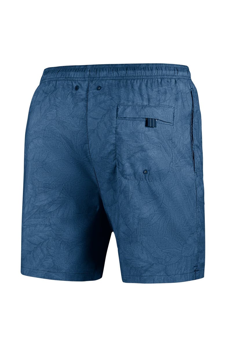 Tommy Bahama Men's Tommy Bahama Blue Fanatics Corporate Naples Layered Leaves Swim Trunks, Alternate, color,