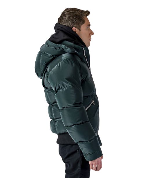 Woodpecker Woody Bomber Quilted Coat In Green