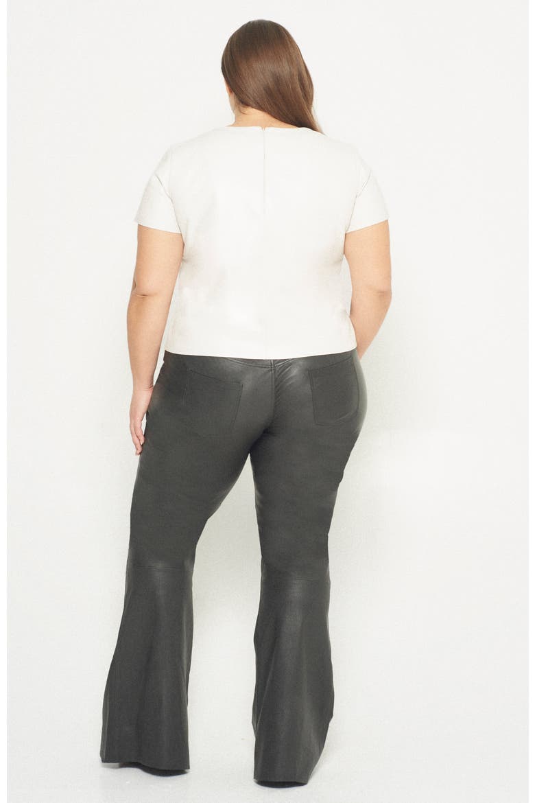 New Guard Recycled Leather Tee, Alternate, color, BUTTERCREAM