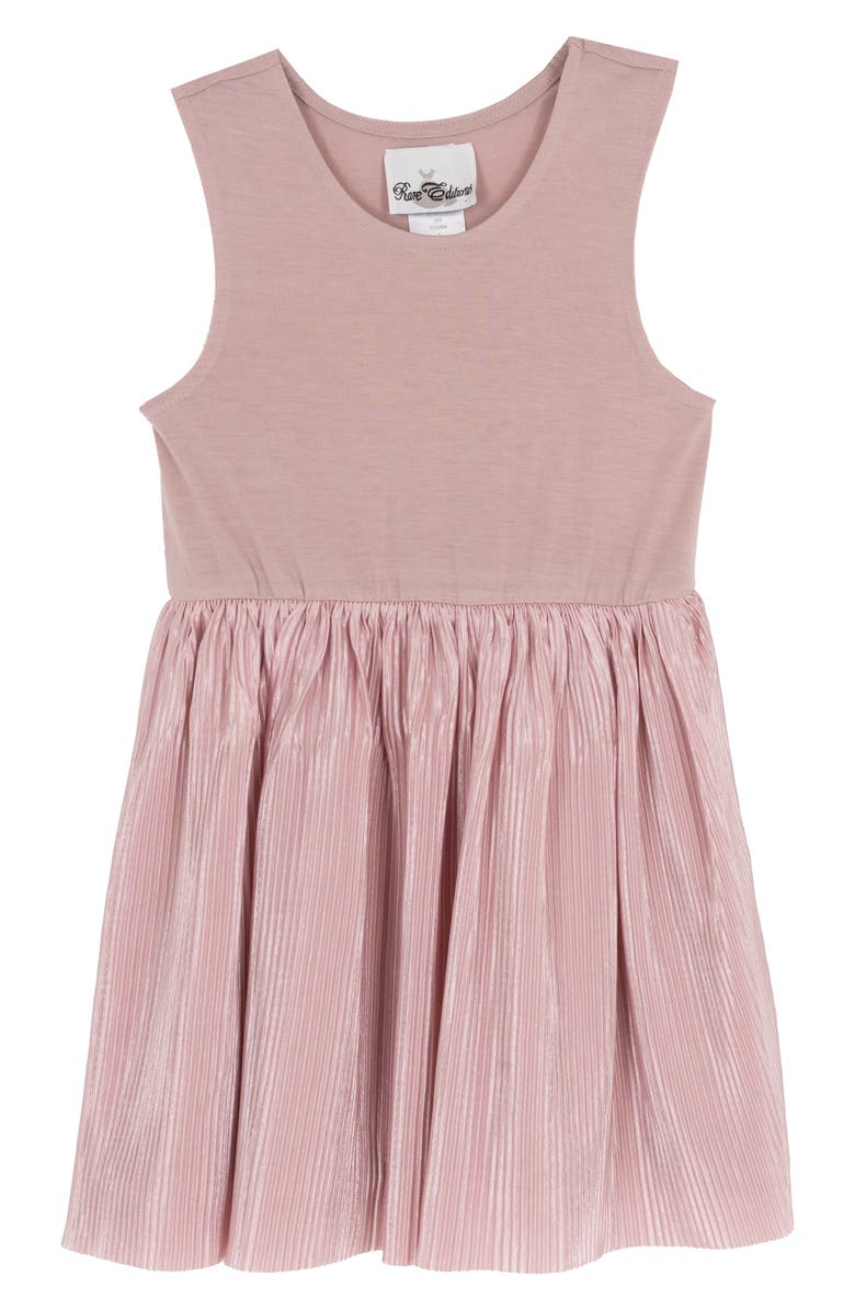 Rare Editions Kids' Bow Sweater & Tank Dress Set, Alternate, color, Burgundy