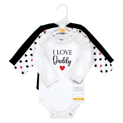 Hudson Baby Little Soft Cotton Long-sleeve One-piece 3pk