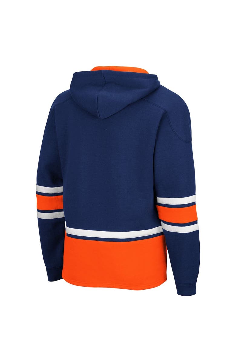 COLOSSEUM Men's Colosseum Navy Syracuse Orange Lace Up 3.0 Pullover Hoodie, Alternate, color,