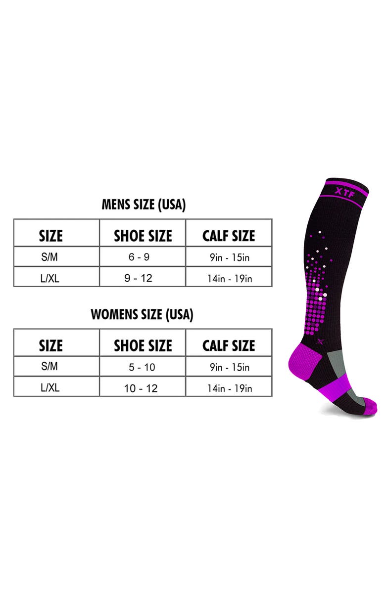 EXTREME FIT High Intensity Run Compression Socks, Alternate, color, Black Multi