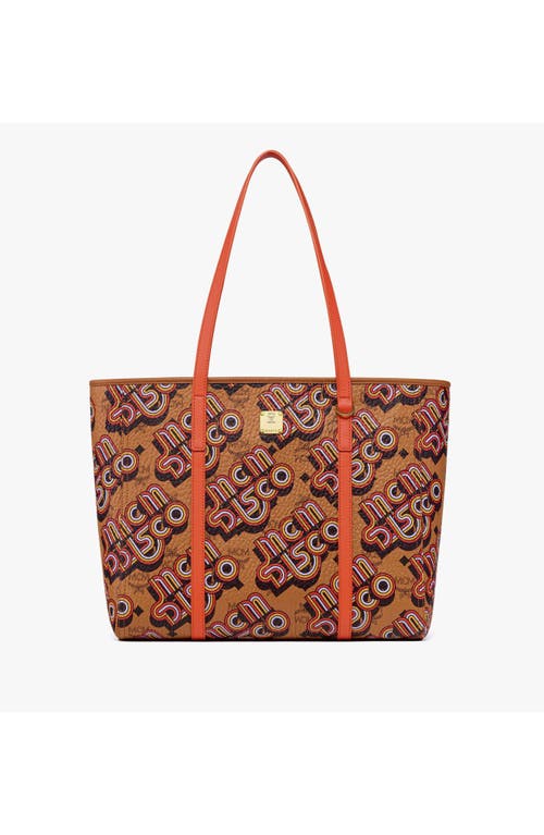 Mcm Medium Toni Top-zip Shopper In Brown