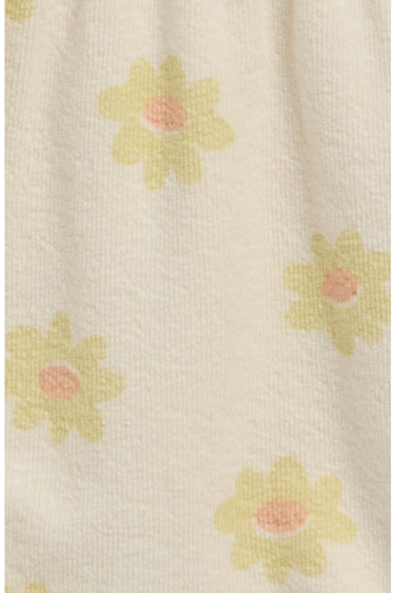 Kai Yellow Daisy Cotton Blend Romper, Alternate, color, NATURAL