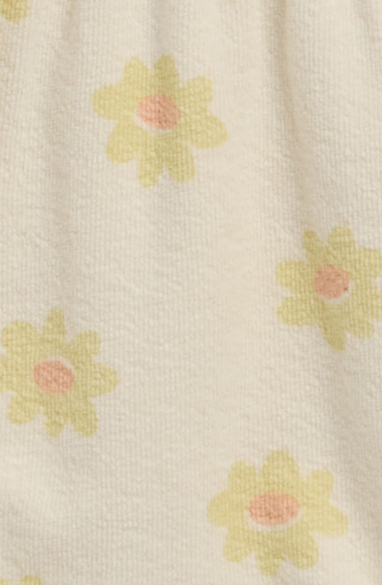 Rylee + Cru Kai Yellow Daisy Cotton Blend Romper, Alternate, color, Natural