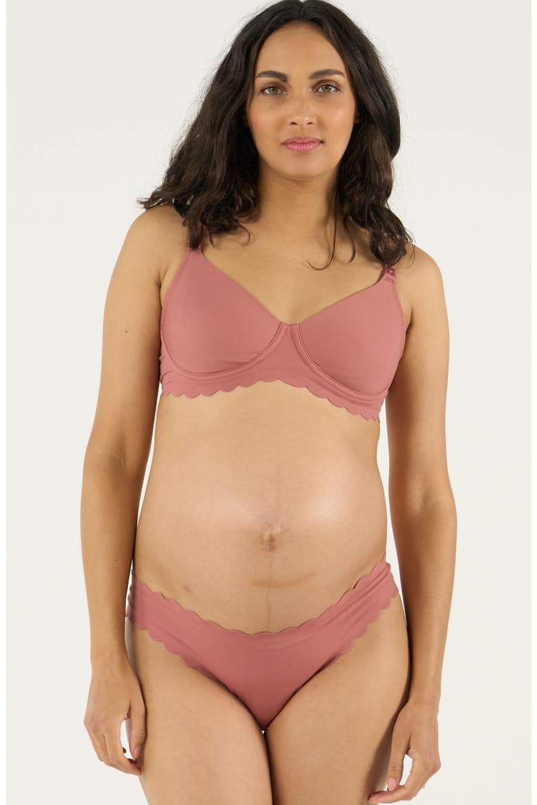 Skin Invisible Maternity And Nursing Bra I/J Cup, Alternate, color, Dusty Pink