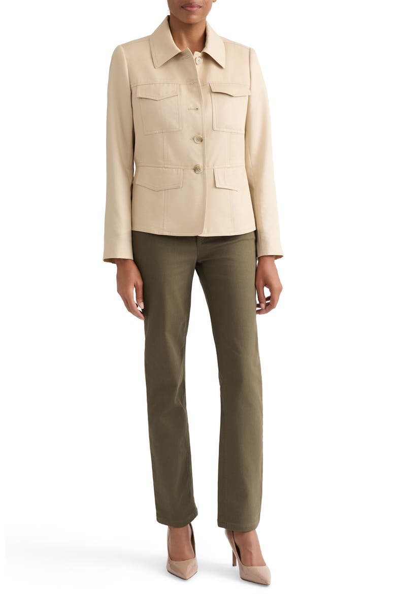 Cavalry Twill Safari Jacket, Alternate, color, LIGHT JONES KHAKI