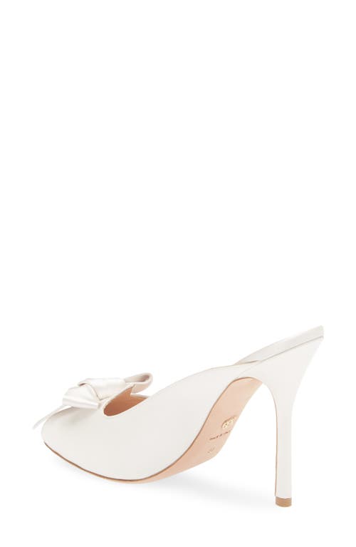 Giambattista Valli Bow Trim Satin Slide