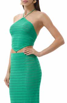 AFRM Estelle Open Stitch Halter Top