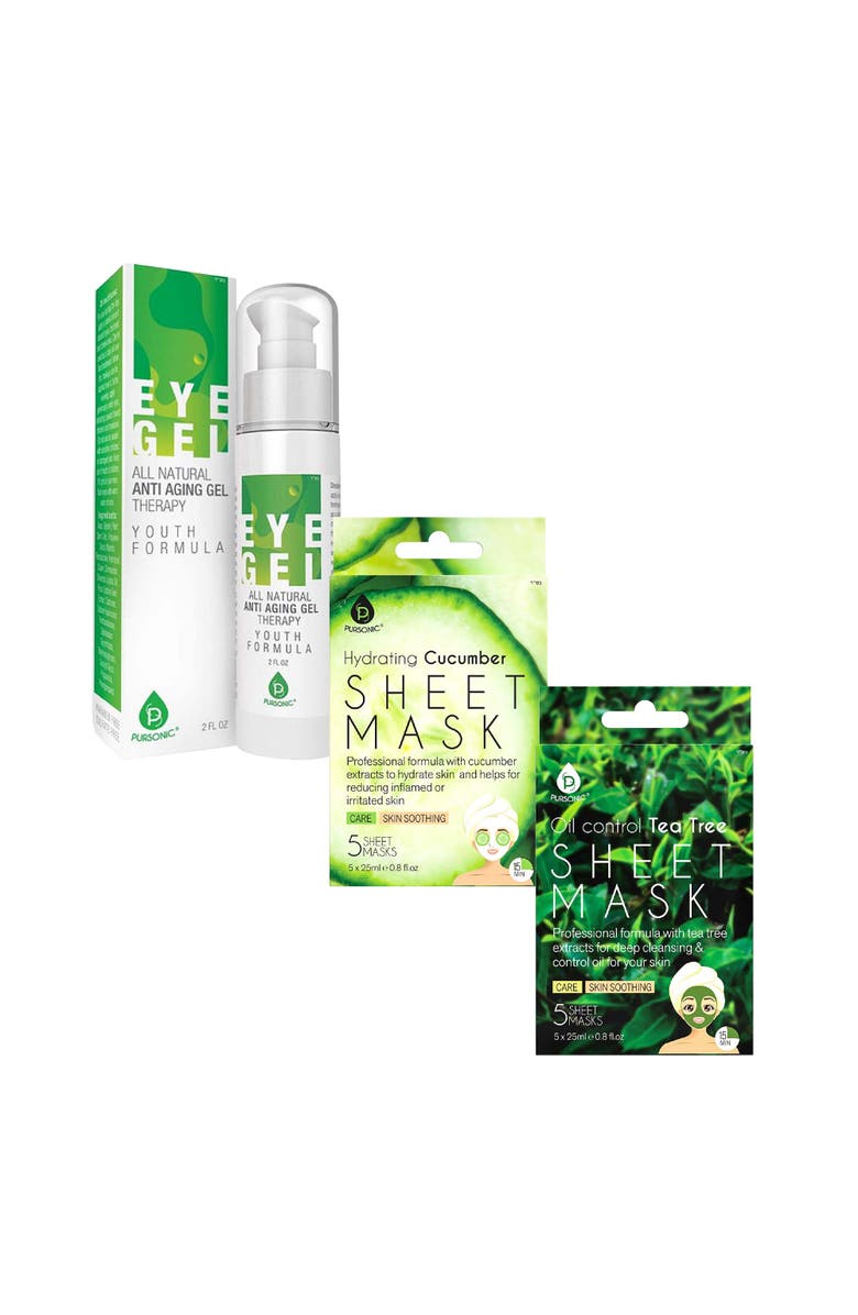 PURSONIC Complete Eye Care and Skin Refresh Bundle, Main, color, White