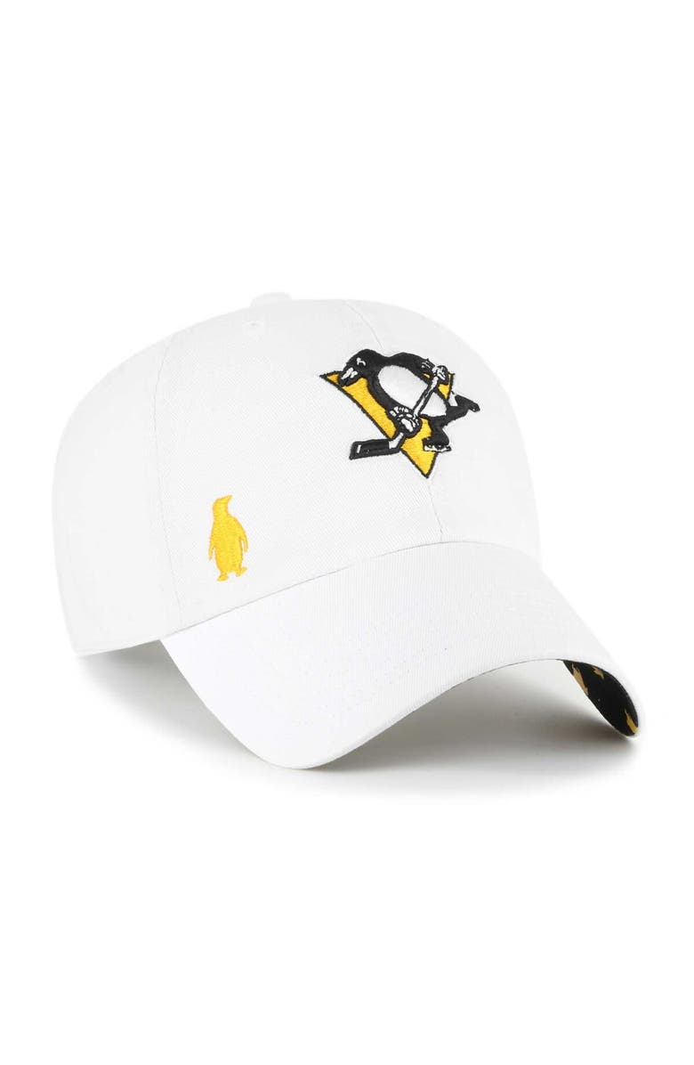 '47 Women's '47 White Pittsburgh Penguins Confetti Clean Up Adjustable Hat, Main, color, White