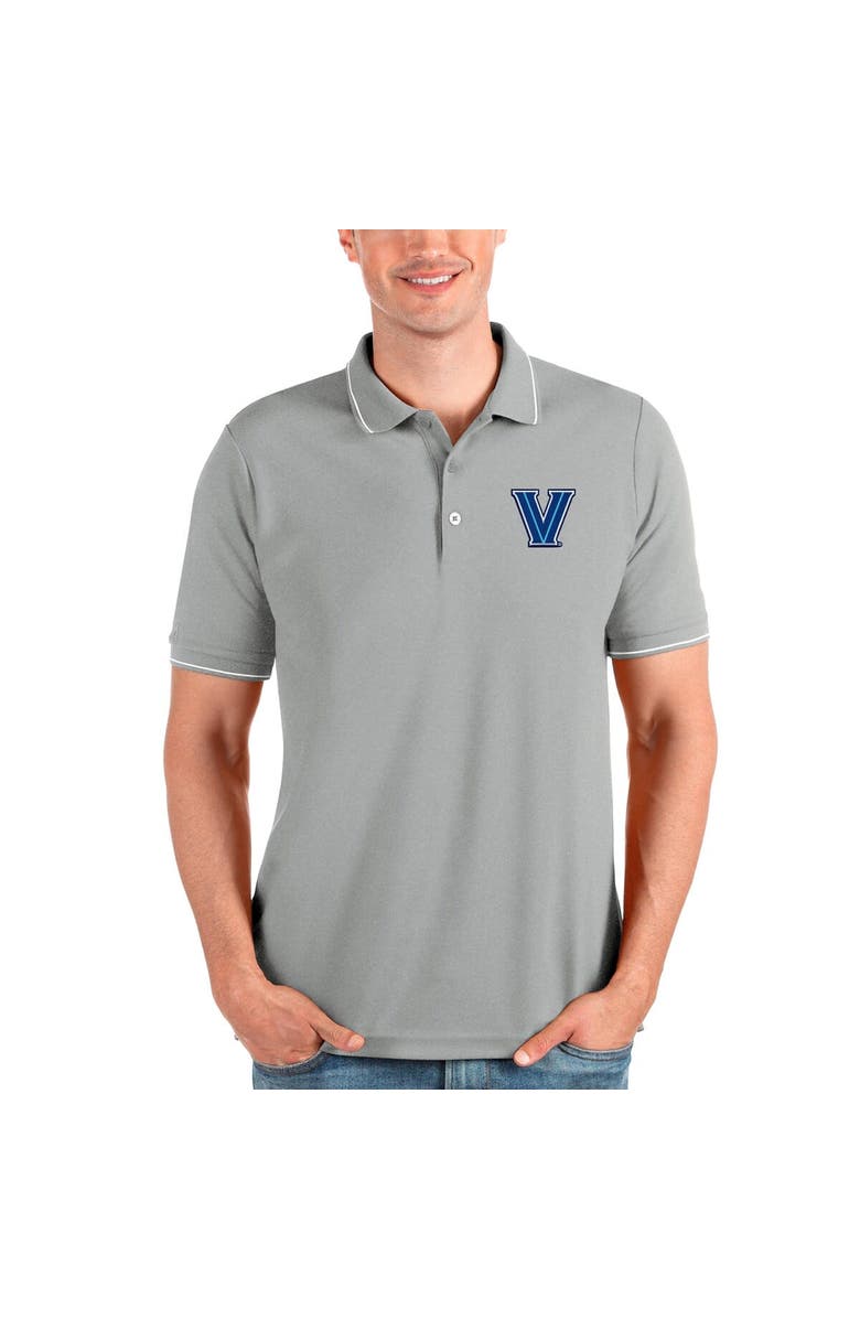 ANTIGUA Men's Antigua Gray Villanova Wildcats Affluent Polo, Main, color, 