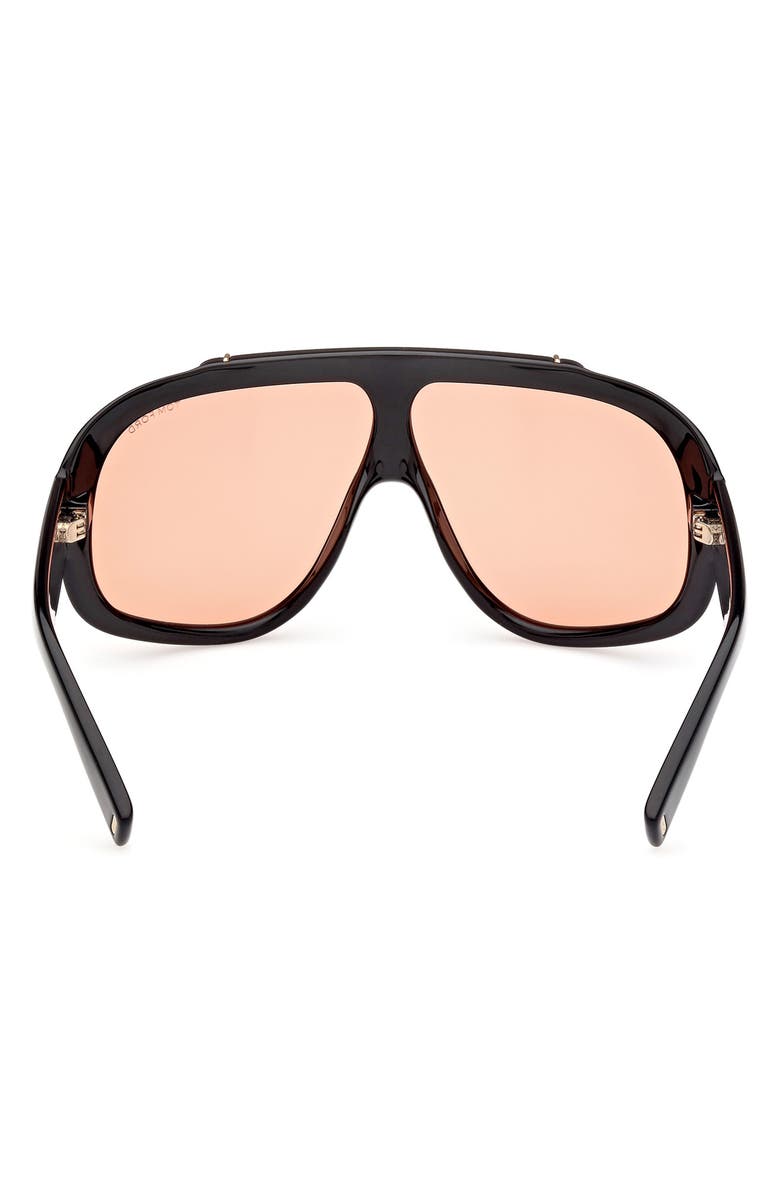 TOM FORD 71mm Shield Sunglasses, Alternate, color, 