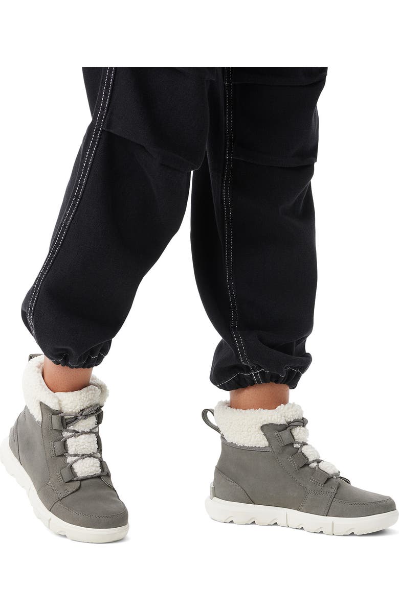 SOREL Explorer Next Faux Shearling Waterproof Bootie, Alternate, color,