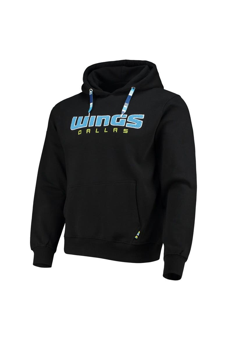 Black Dallas Wings Pullover Hoodie, Alternate, color, Black