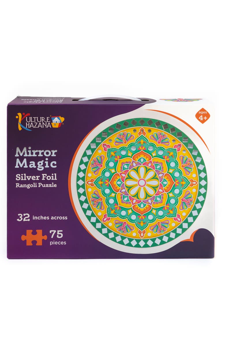 KULTURE KHAZANA Mirror Magic 75 Piece Floor Puzzle, Ages 4+, Main, color, Multicolored