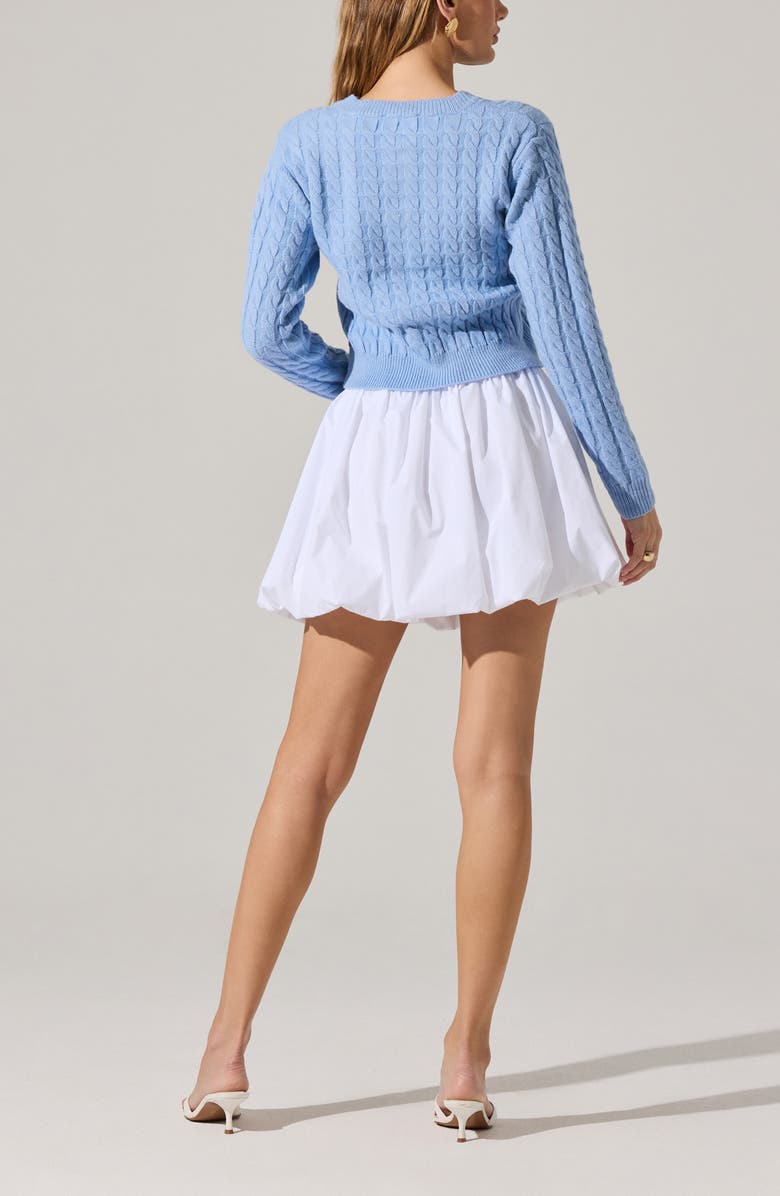 ASTR the Label Cable Stitch Cardigan, Alternate, color,