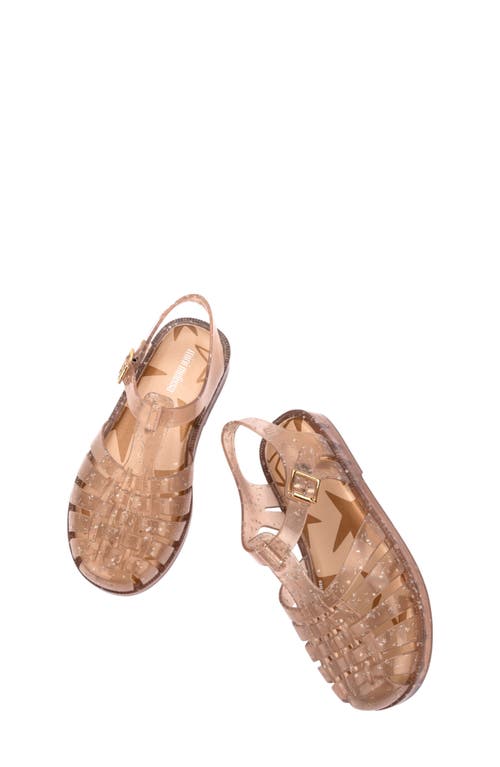 Melissa Kids' Possession Metallic Jelly Sandal In Brown