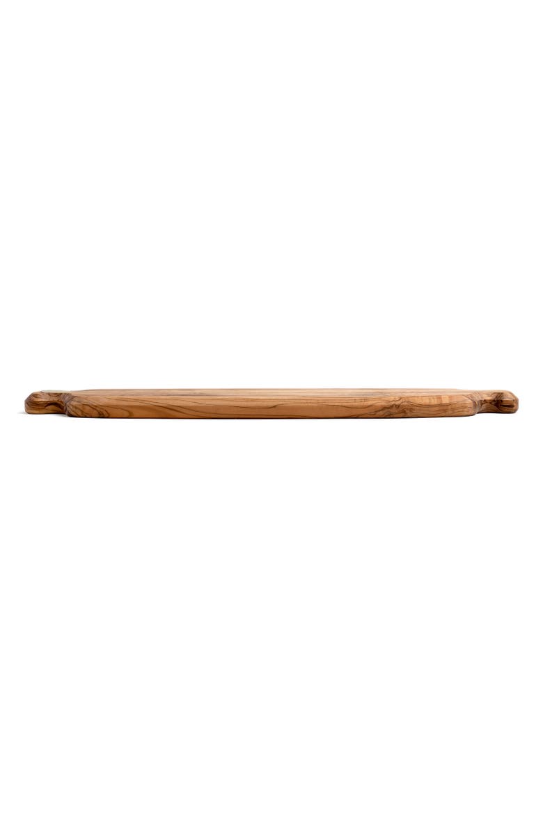 Olive Wood Cutting Board, 16.5" x 5.5" x 0.75", Alternate, color, Brown