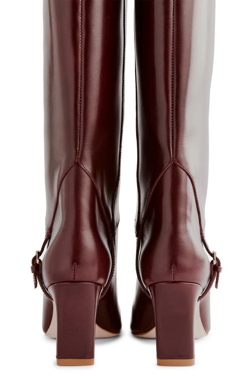 Reformation Gaelle Knee High Boot In Red