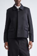 Balenciaga Boxy Wool Crop Jacket