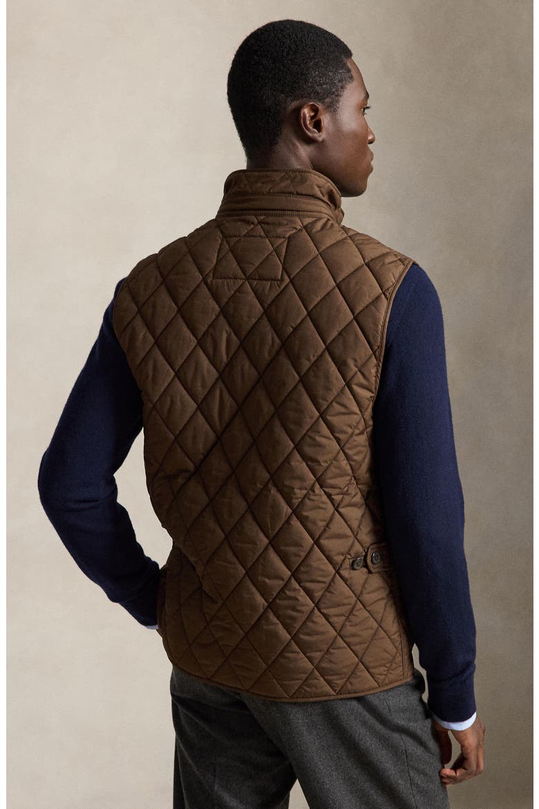 Beaton Quilted Vest, Alternate, color, BROWN
