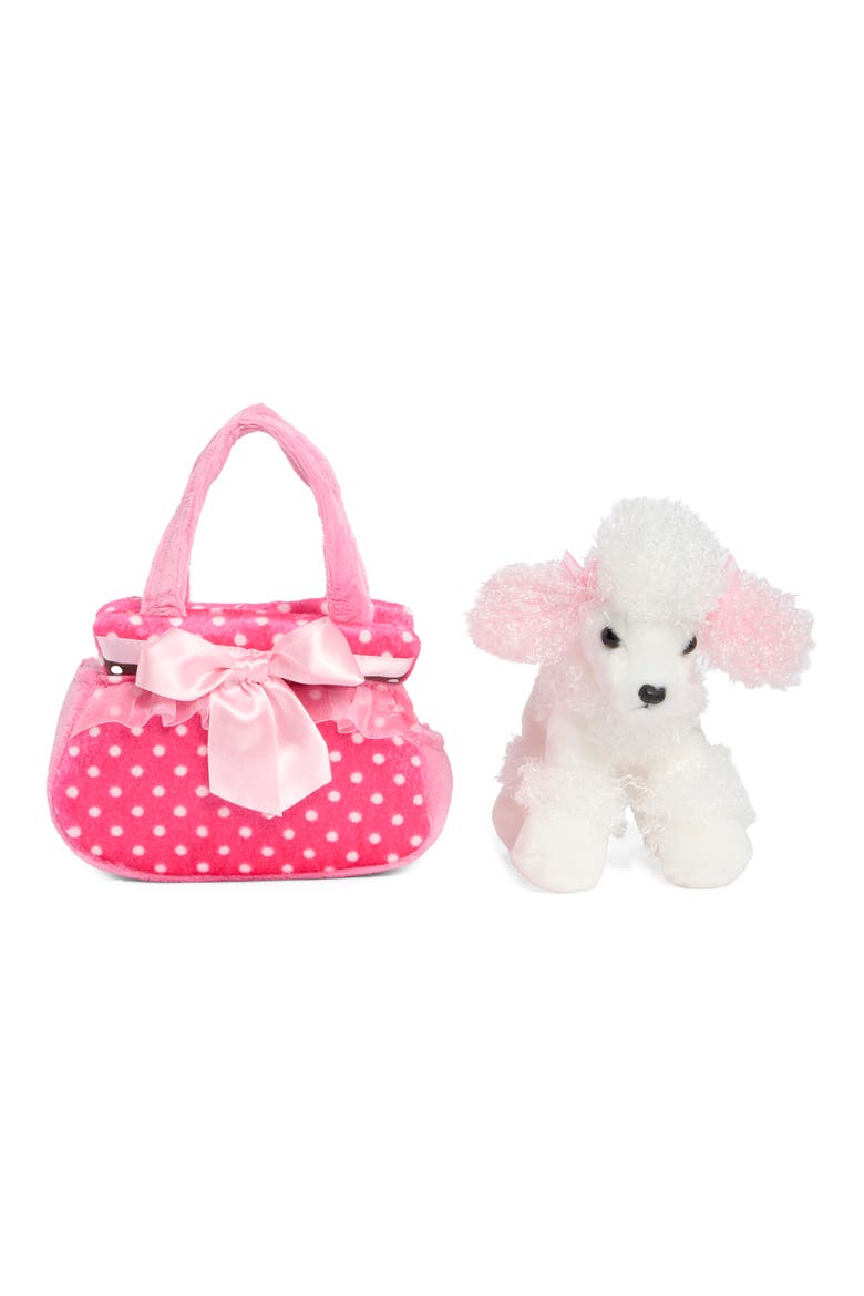 Kids' Fancy Pink Polka Dot Plush Toy, Alternate, color, MISCELLANEOUS