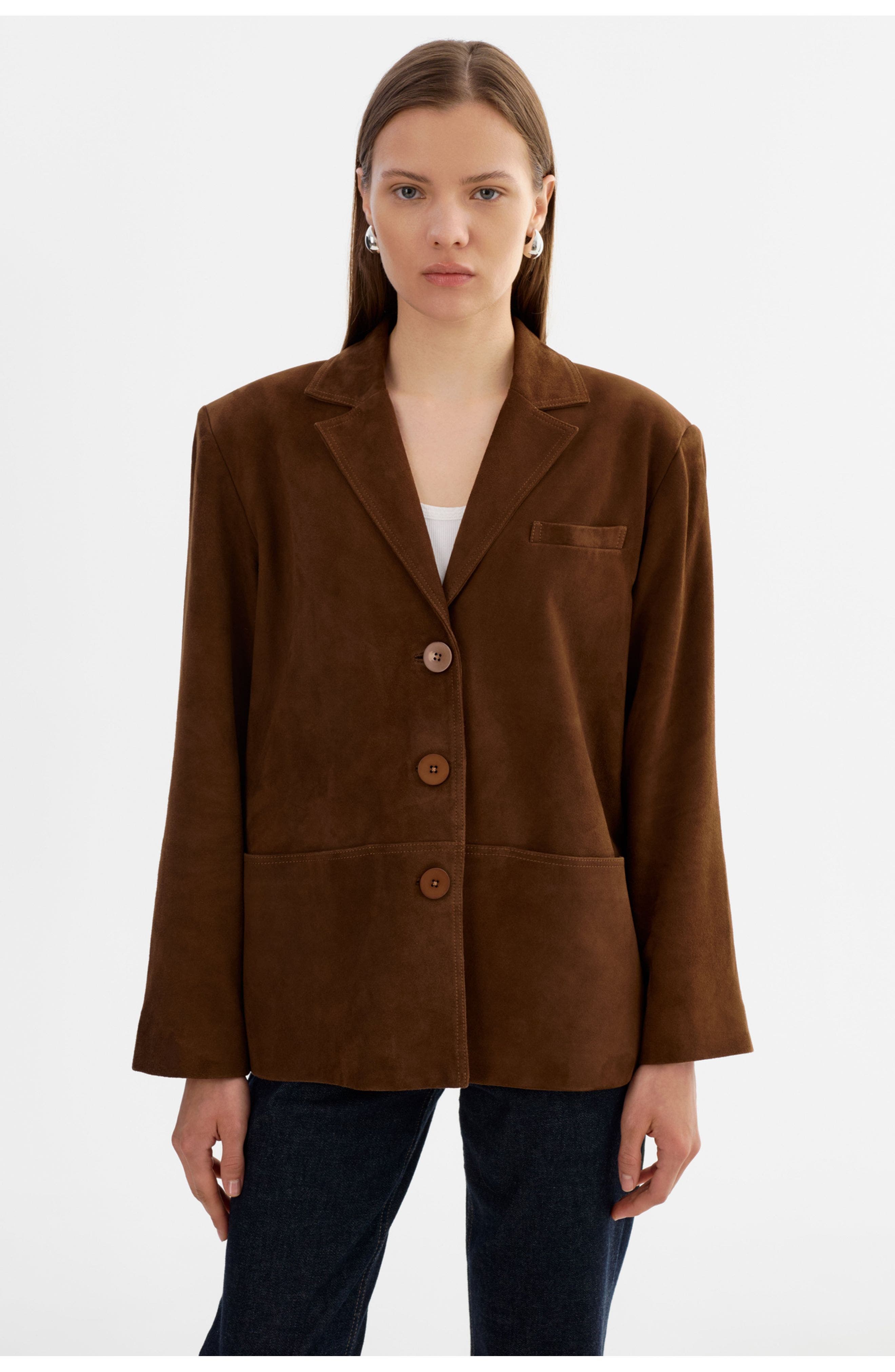 Tori | Suede Blazer Jacket - image 2