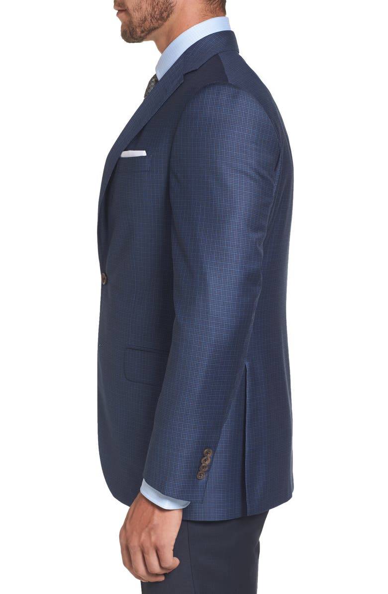 David Donahue Connor Classic Fit Check Wool Sport Coat, Alternate, color, 