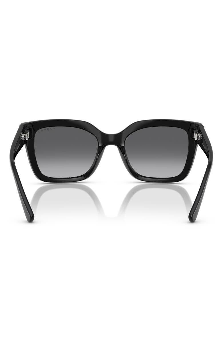 VOGUE 54mm Polarized Square Sunglasses, Alternate, color, Black Polarized