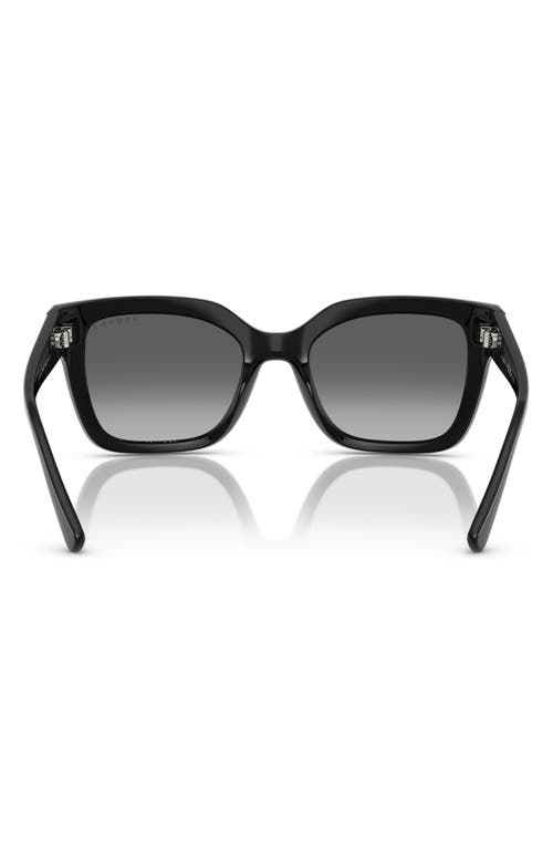 Vogue 54mm Polarized Square Sunglasses In Black Polarized