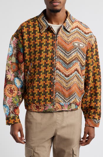 ジャケット・アウター ETHNIC PATCHWORK DESIGN NOCOLLAR JACKET HONOR THE GIFT Patchwork Jacket | Nordstrom