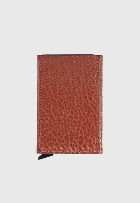 Genuine Leather Venous Pattern Card Holder
