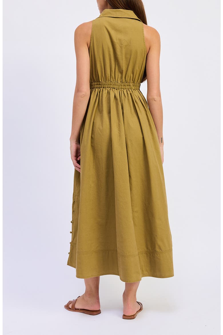 Elin Midi Dress, Alternate, color, OLIVE