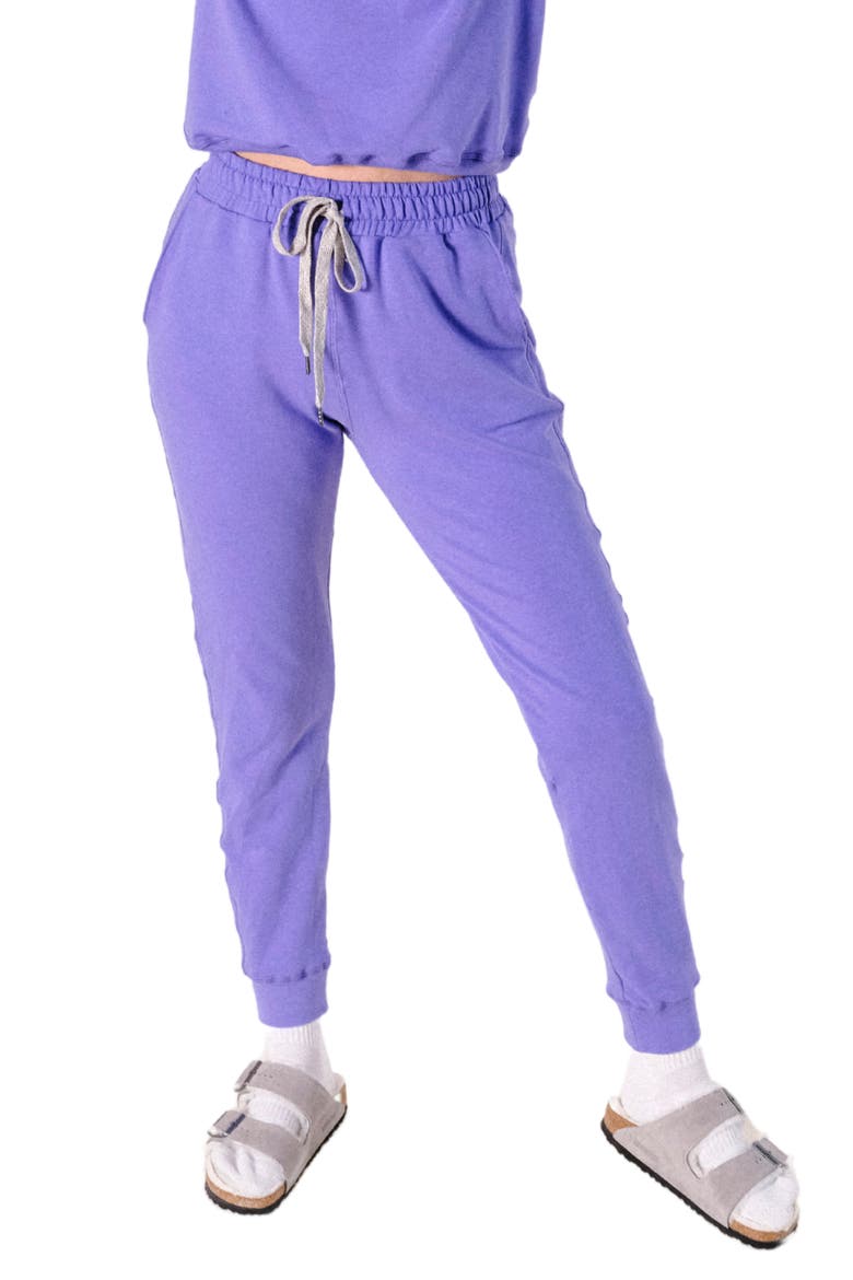Plus Agnes Organic Cotton + Tencel Jogger Pant, Alternate, color, Rust