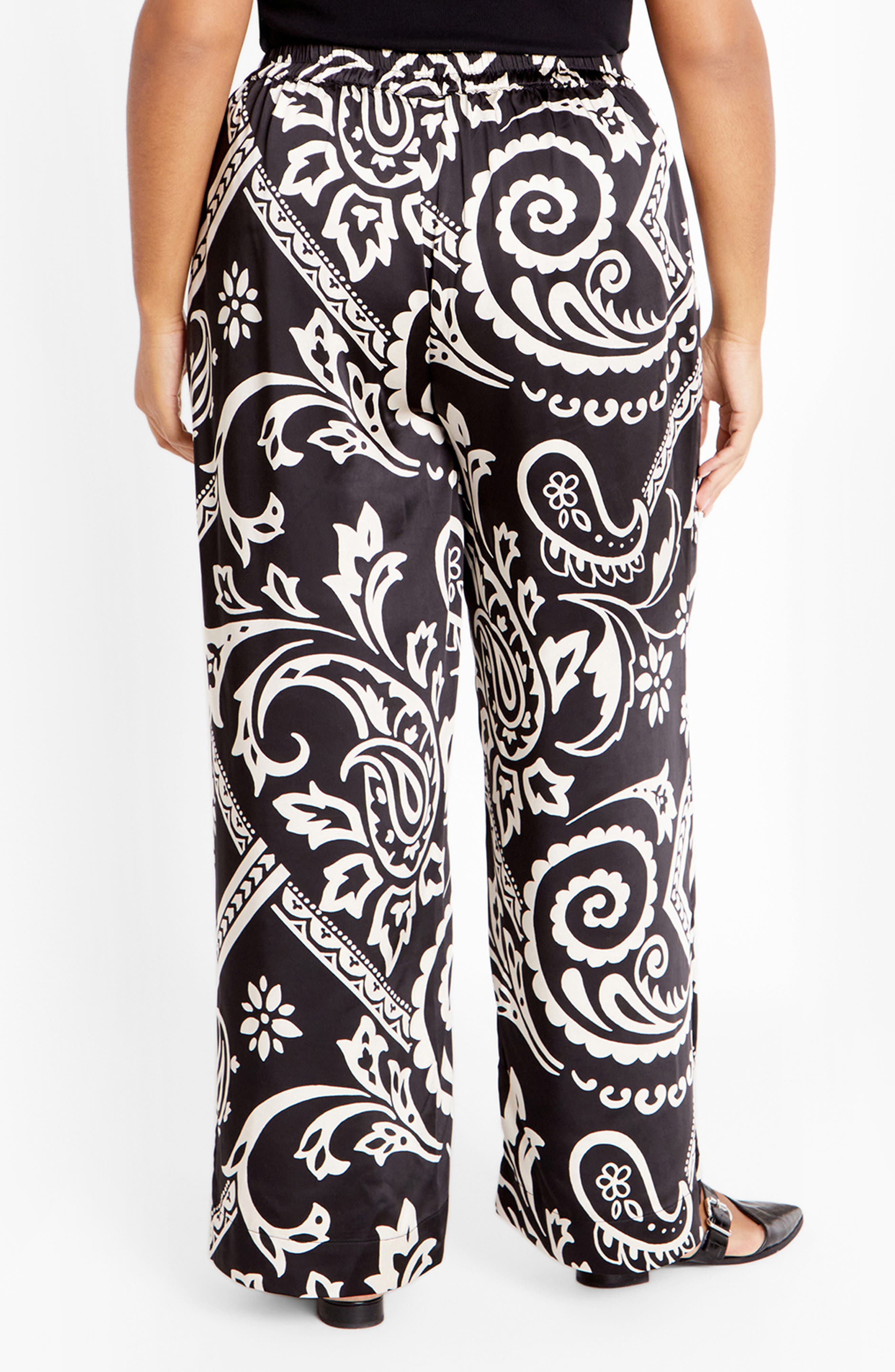 Belen Print Pull-On Pants - image 2