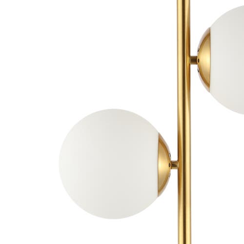 Jonathan Y Amelie 28in 2-light Coastal Vintage Iron Led Table Lamp In Brass Gold