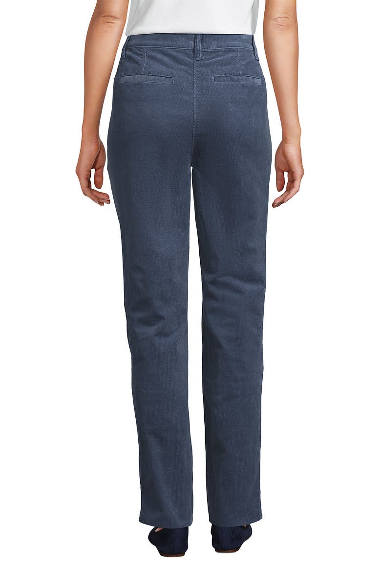 Corduroy High Rise Rail Straight Leg Pants, Alternate, color, Dusty Indigo